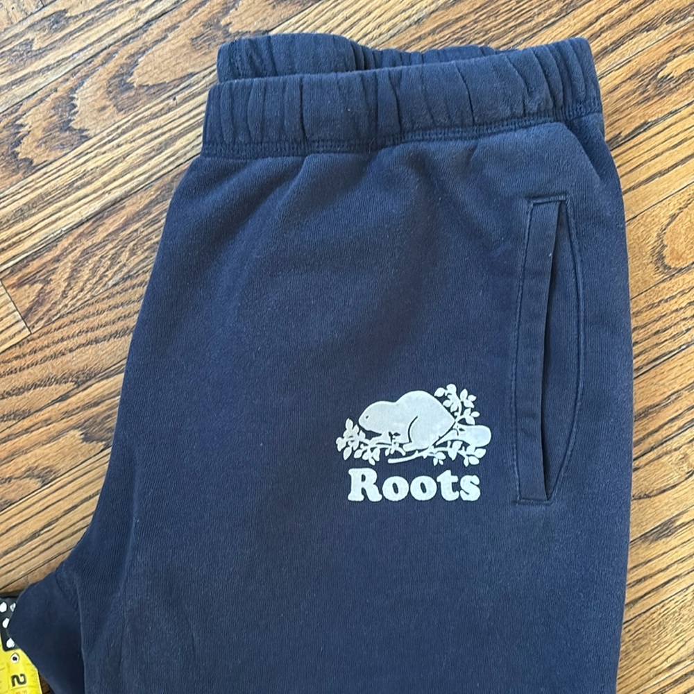 Roots Sweatpants Navy Blue M
